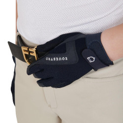 Luvas infantis Sunny em tecido técnico Equestro Marinho Azul-marinho