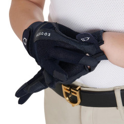 Luvas infantis Sunny em tecido técnico Equestro Marinho Azul-marinho