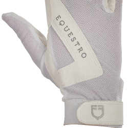 Luvas em tecido técnico Sunny Equestro Branco