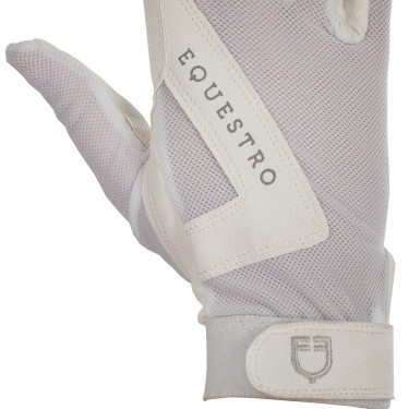 Luvas em tecido técnico Sunny Equestro Branco