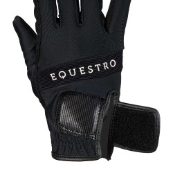 Luvas em tecido técnico com logótipo multicolorido Equestro Preto / branco