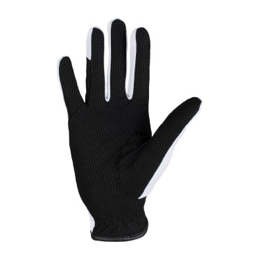 Luvas em tecido técnico com logótipo multicolorido Equestro Branco / preto Luvas em tecido técnico com logótipo multicolorido Equestro Branco / preto