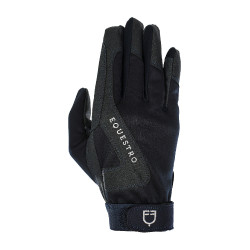 Luvas em tecido técnico com forro polar Equestro Marinho Azul-marinho Luvas em tecido técnico com forro polar Equestro Marinho Azul-marinho