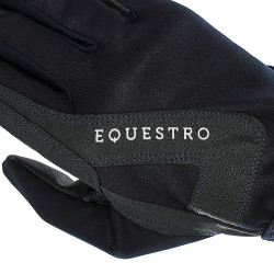 Luvas em tecido técnico com forro polar Equestro Marinho Azul-marinho Luvas em tecido técnico com forro polar Equestro Marinho Azul-marinho