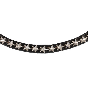 Frontal em couro de vitelo com cristais em forma de estrela Acavallo Frontal em couro de vitelo com cristais em forma de estrela Acavallo