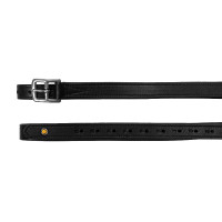 Estribos de couro duplo com fivelas curvas Equestro Preto Estribos de couro duplo com fivelas curvas Equestro Preto