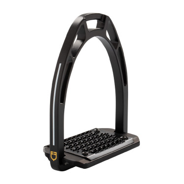 Estribos em alumínio com piso inclinado Pro HPS Equestro Preto Estribos em alumínio com piso inclinado Pro HPS Equestro Preto