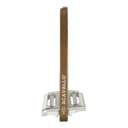 Estribos de alumínio Arco Evolution Alupro Acavallo Bronze Castanho Estribos de alumínio Arco Evolution Alupro Acavallo Bronze Castanho