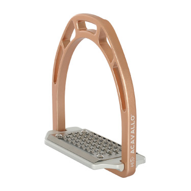 Estribos de alumínio Arco Evolution Alupro Acavallo Ouro rosa Estribos de alumínio Arco Evolution Alupro Acavallo Ouro rosa