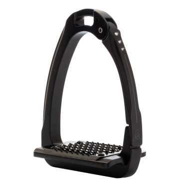 Estribos Arena Aluplus 2.0 edição especial com cristais Swarovski Acavallo Preto total