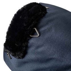 Capa de paddock 500g em tecido rip-stop modelo Alberta Equestro Marinho Azul-marinho