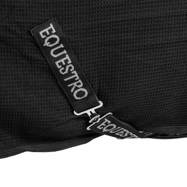 Capa de box em tecido Waffle Equestro Preto