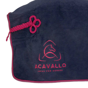 Cobertura de box em lã polar com colarinho acolchoado 800g Acavallo Cobertura de box em lã polar com colarinho acolchoado 800g Acavallo