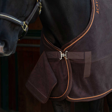 Cobertura de box em lã polar 800g Acavallo Marrom / laranja Castanho