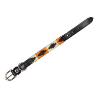 Coleira de couro Polo N Equestro para cão Preto