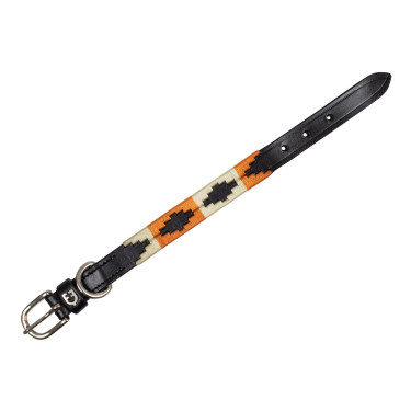 Coleira de couro Polo N Equestro para cão Preto