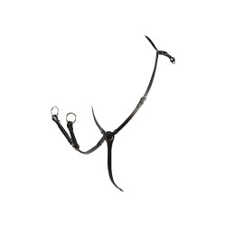 Peitoral de couro Roxane Equestro Preto