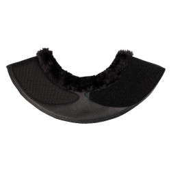 Sinos em couro ecológico com lã sintética e fecho de velcro Acavallo Preto