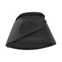 Cloches en cuir écologique avec fermeture velcro Acavallo Noir