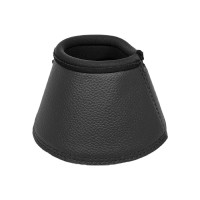 Cloches en cuir écologique avec fermeture velcro Acavallo Noir