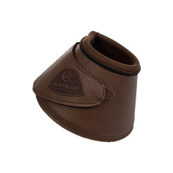 Sinos em couro ecológico com fecho de velcro Acavallo Castanho escuro