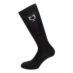 Meias técnicas elásticas com bandeira italiana Equestro Meias técnicas elásticas com bandeira italiana Equestro