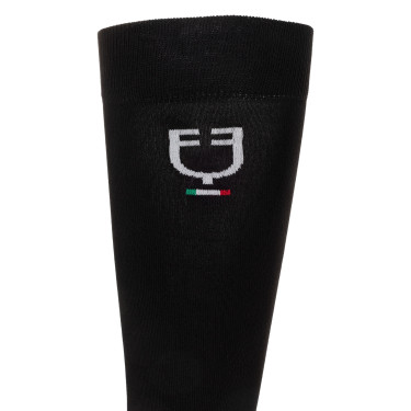 Meias técnicas elásticas com bandeira italiana Equestro Meias técnicas elásticas com bandeira italiana Equestro