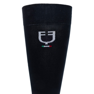 Meias técnicas elásticas com bandeira italiana Equestro Meias técnicas elásticas com bandeira italiana Equestro