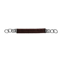 Corrente de pulseira coberta de couro Equestro Castanho escuro