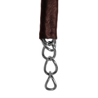 Corrente de pulseira coberta de couro Equestro Preto