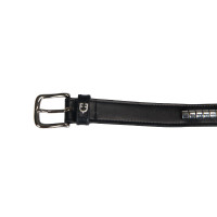 Cinto de couro com tachas prateadas Equestro Preto / prata Cinto de couro com tachas prateadas Equestro Preto / prata