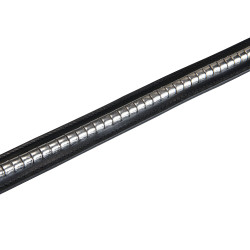 Cinto de couro com tachas prateadas Equestro Preto / prata