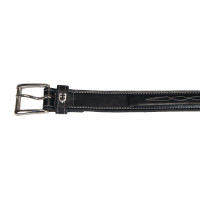 Cinto de couro com bordado artesanal Equestro Preto Cinto de couro com bordado artesanal Equestro Preto