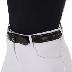 Cinto de couro com bordado artesanal Equestro Cinto de couro com bordado artesanal Equestro