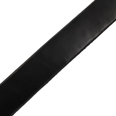 Cinto brilhante feminino com fivela de embocadura Equestro Preto / ouro rosa