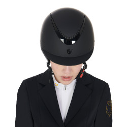 Capacete unissex com armação brilhante Galaxy Equestro Capacete unissex com armação brilhante Galaxy Equestro
