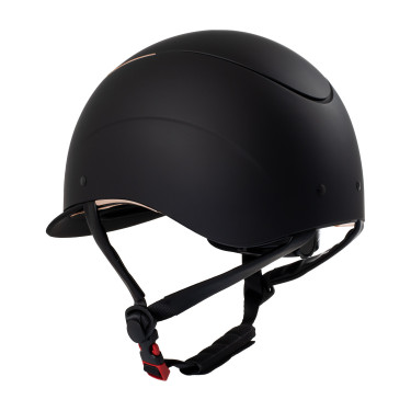 Capacete unissex com armação brilhante Galaxy Equestro Preto / dourado rosa brilhante