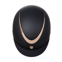 Capacete unissex com armação brilhante Galaxy Equestro Preto / dourado rosa brilhante