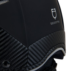 Capacete ultraleve em plástico durável Stealth Equestro Preto
