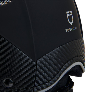 Capacete ultraleve em plástico durável Stealth Equestro Preto
