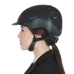 Capacete ultraleve em plástico durável Stealth Equestro Preto