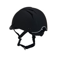 Capacete ultraleve com logotipo frontal Maverick Equestro Preto