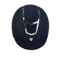 Capacete ultraleve com estrutura polida Eclipse Equestro Marinho / prateado Azul