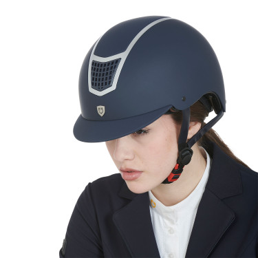Capacete ultraleve com estrutura polida Eclipse Equestro Marinho / prateado Azul Capacete ultraleve com estrutura polida Eclipse Equestro Marinho / prateado Azul