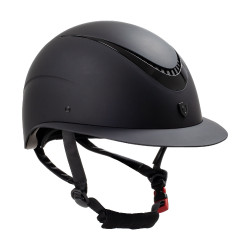 Capacete feminino Galaxy com viseira larga e armação brilhante Equestro