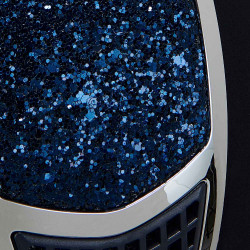 Capacete de veludo ultraleve com strass Eclipse Equestro Marinho / prateado Azul