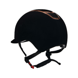Capacete Eclipse em veludo liso (3 acolchoamentos) Equestro Capacete Eclipse em veludo liso (3 acolchoamentos) Equestro