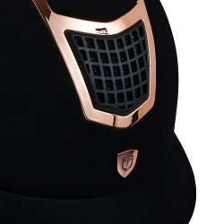 Capacete Eclipse em veludo liso (3 acolchoamentos) Equestro Capacete Eclipse em veludo liso (3 acolchoamentos) Equestro