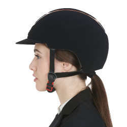 Capacete Eclipse em veludo liso (3 acolchoamentos) Equestro Capacete Eclipse em veludo liso (3 acolchoamentos) Equestro