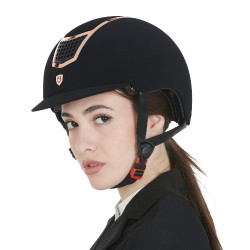 Capacete Eclipse em veludo liso (3 acolchoamentos) Equestro Capacete Eclipse em veludo liso (3 acolchoamentos) Equestro